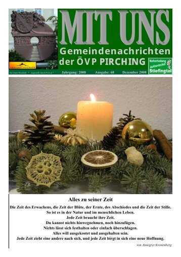 MIT UNS Dezember 2008 - in der Gemeinde Pirching/Traubenberg