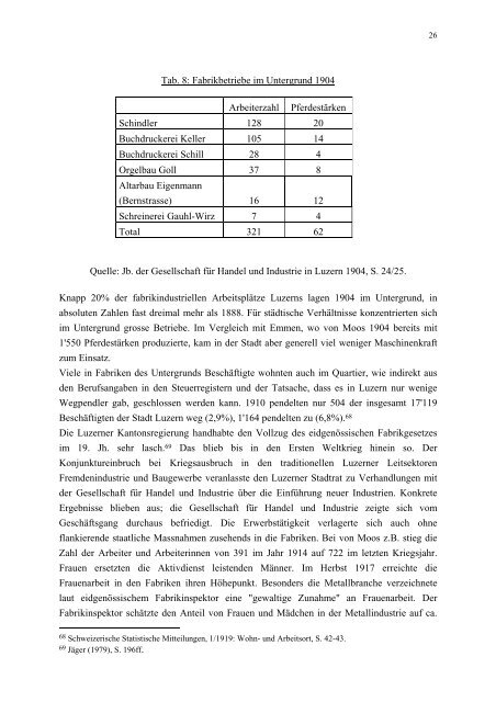 DER LUZERNER UNTERGRUND 1850-1920 - Terminus Textkorrektur