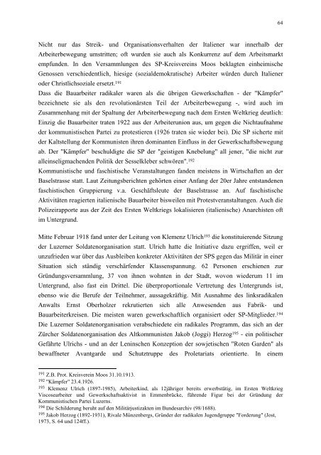 DER LUZERNER UNTERGRUND 1850-1920 - Terminus Textkorrektur