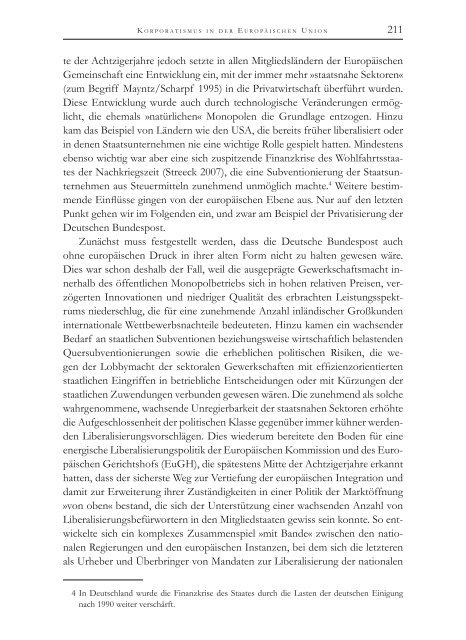 Die Politische Ökonomie der europäischen Integration - MPIfG