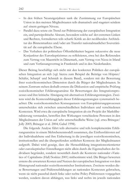 Die Politische Ökonomie der europäischen Integration - MPIfG