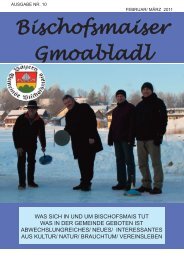 Bischofsmaiser Gmoabladl