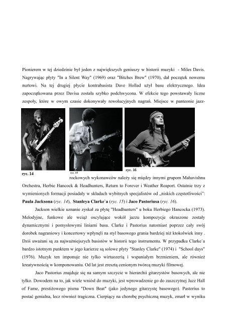 Tradycje gitary basowej w Polsce na przykładzie dokonań - basscity