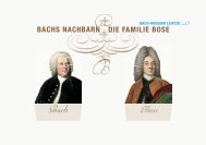 bachs nachbarn die familie bose - Bach-Archiv Leipzig