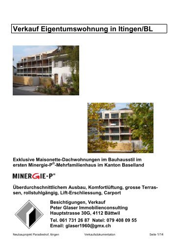Paradieshof Itingen, Kostenberechnung