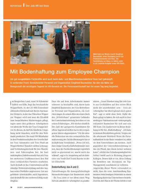 Mit Bodenhaftung zum Employee Champion - Archiv ...