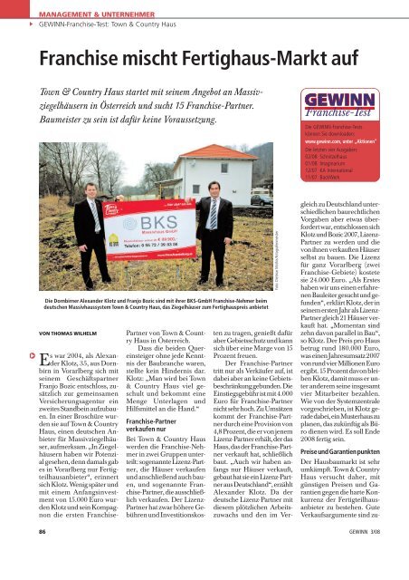 Franchise Mischt Fertighaus Markt Auf Town Country Haus In