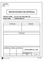 specifications for approval