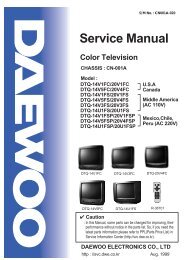 Service Manual - DAEWOO - ELECTRONICS