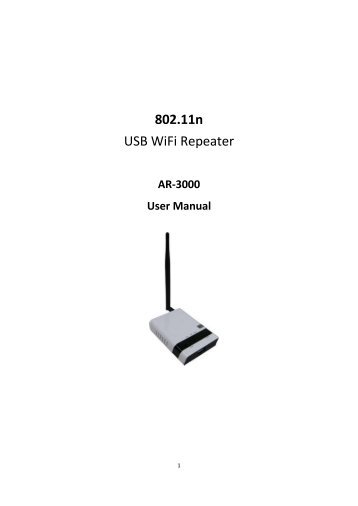 802.11n USB WiFi Repeater - Solwise