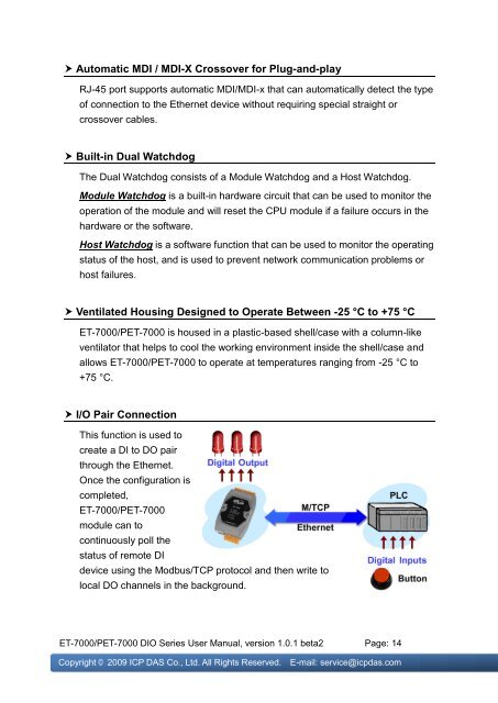 ET-7000/PET-7000 DIO Series User Manual - ICP DAS