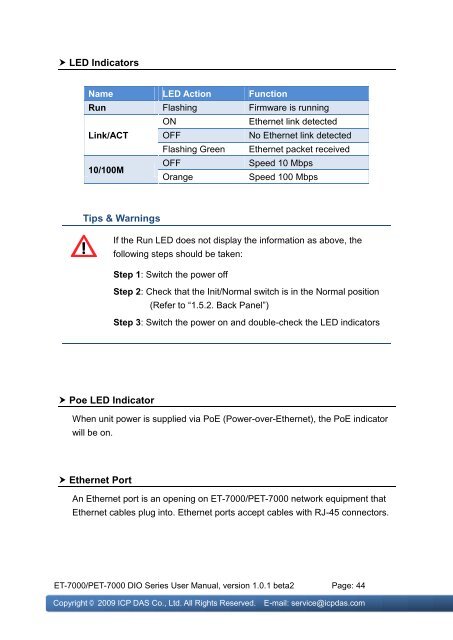ET-7000/PET-7000 DIO Series User Manual - ICP DAS
