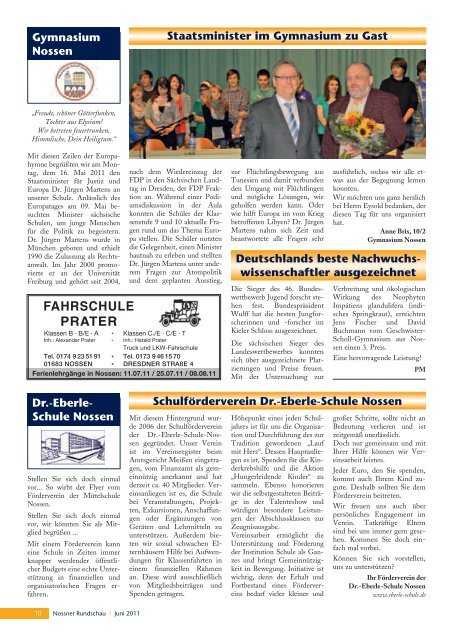 264. Ausgabe Juni 2011 - Nossner Rundschau