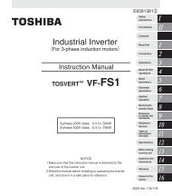 VF-FS1 Industrial Inverter - Toshiba