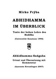 5. Texte der Abhidhamma-Literatur