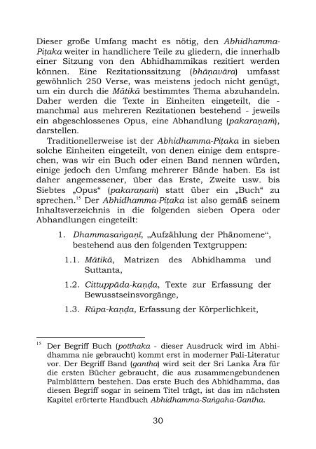 5. Texte der Abhidhamma-Literatur