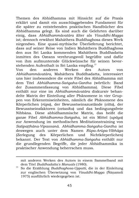 5. Texte der Abhidhamma-Literatur