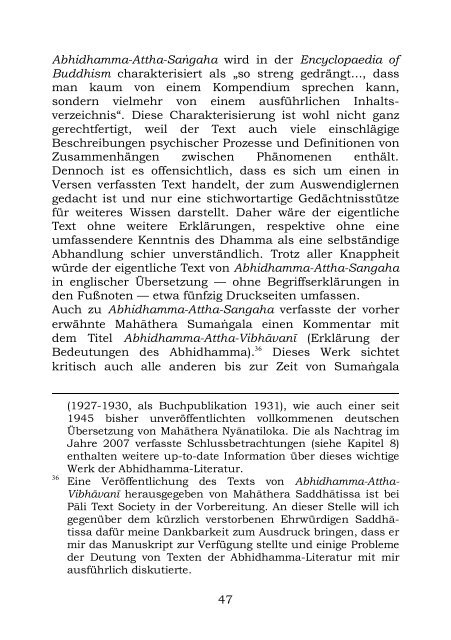 5. Texte der Abhidhamma-Literatur