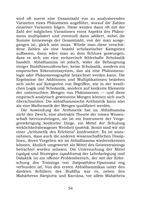 5. Texte der Abhidhamma-Literatur