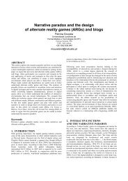 Narrative paradox and the design of alternate reality games (ARGs ...