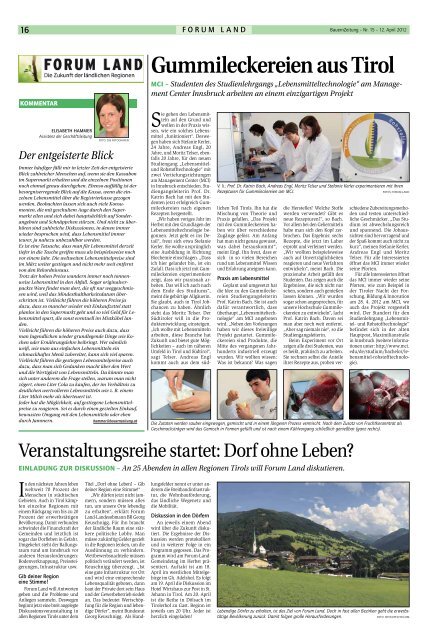 Entscheidung des Agrarsenats folgen Probleme - Tiroler Bauernbund
