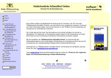 Städtebauliche Klimafibel Online