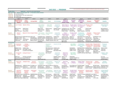 EACS 2012 ---- PROGRAM - Paris 7