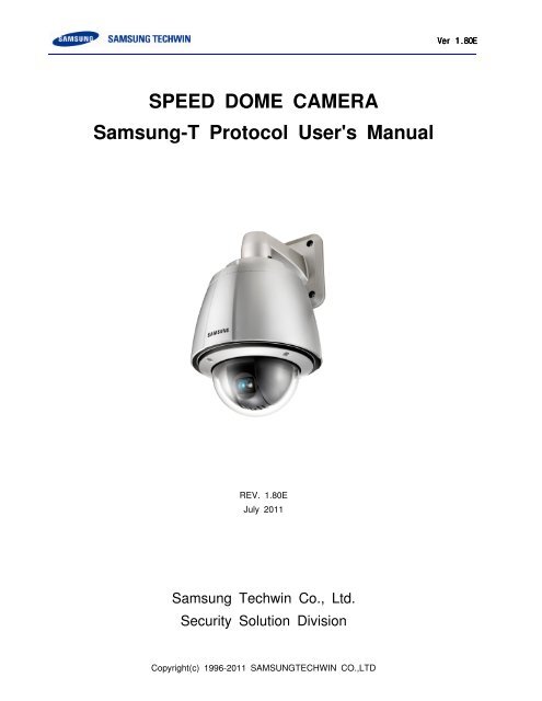 Samsung Techwin SCP-3120VH Data Sheet