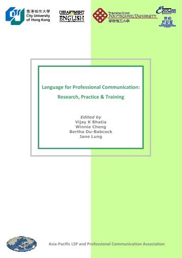 Language for Professional Communication: Research, Practice ...