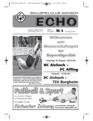 Umbruch_Ausgabe_04: Umbruch_Ausgabe_01 - BC Aichach