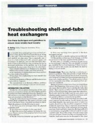Troubleshooting shell-and-tube heat exchangers - Gulley & Associates