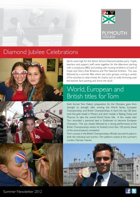 Senior School Summer Newsletter 2012 - Plymouth College