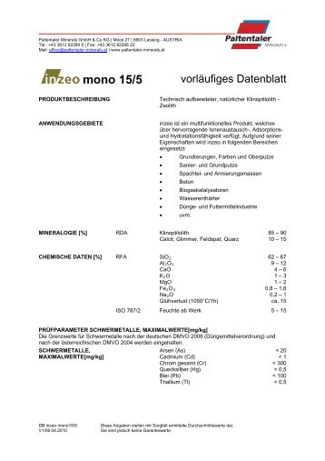 mono 15/5 - Paltentaler Minerals