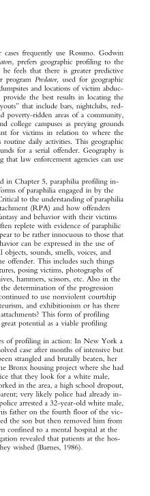 PROFILING, APPREHENSION,