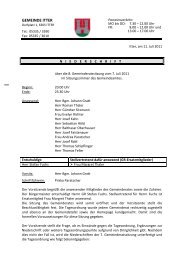 8. Gemeinderatssitzung (510 KB) - .PDF - Gemeinde Itter