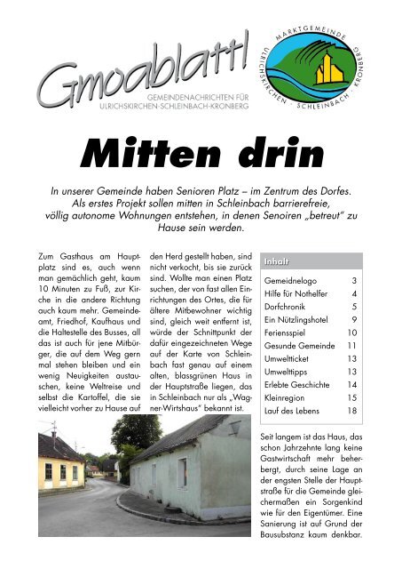 Mitten drin - Ulrichskirchen-Schleinbach