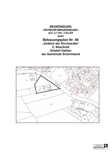 begründung - Gemeinde Schermbeck