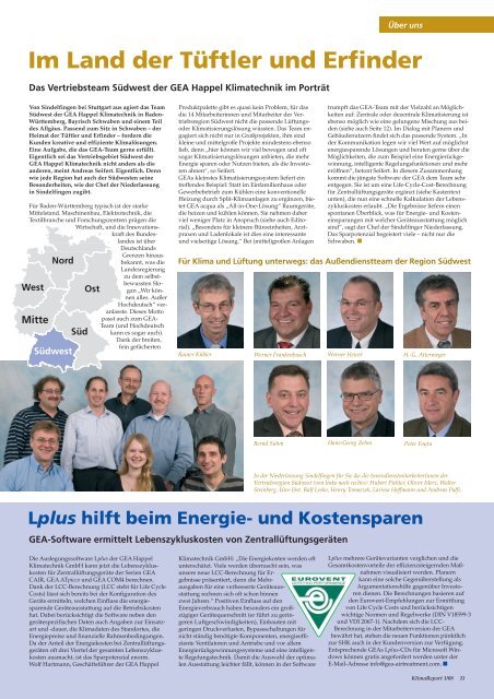 KlimaReport 1_2008 - bei der GEA Deichmann Umwelttechnik