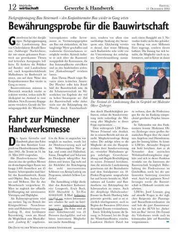 Gewerbe & Handwerk - Wirtschaftskammer Steiermark