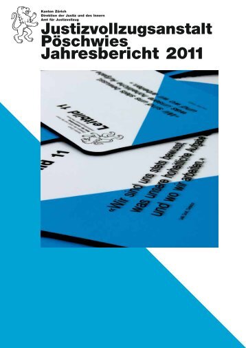 Jahresbericht 2011 - Amt für Justizvollzug - Kanton Zürich
