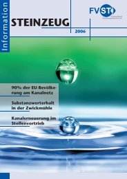 STEINZEUG Information 2006 - Fachverband Steinzeugindustrie eV