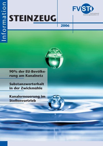 STEINZEUG Information 2006 - Fachverband Steinzeugindustrie eV