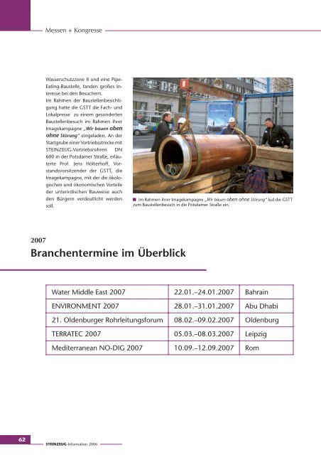 STEINZEUG Information 2006 - Fachverband Steinzeugindustrie eV