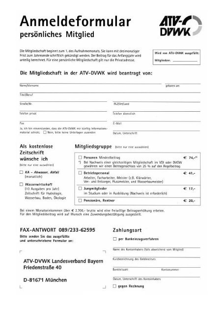 Landesverband Bayern - DWA Bayern