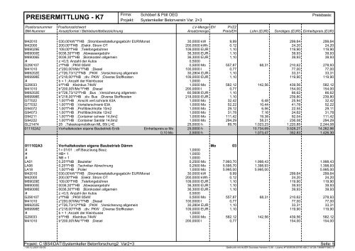 preisermittlung - k7 - VÖB Verband Österreichischer Beton -und ...