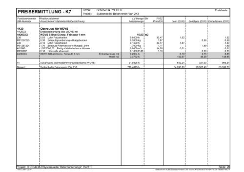 preisermittlung - k7 - VÖB Verband Österreichischer Beton -und ...