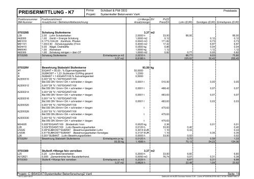 preisermittlung - k7 - VÖB Verband Österreichischer Beton -und ...