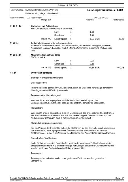 preisermittlung - k7 - VÖB Verband Österreichischer Beton -und ...