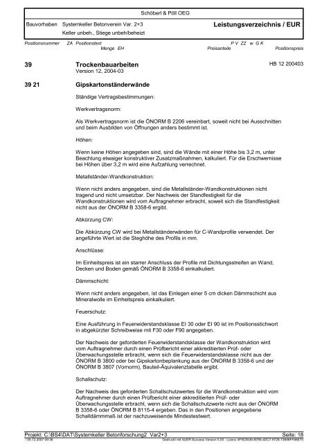 preisermittlung - k7 - VÖB Verband Österreichischer Beton -und ...