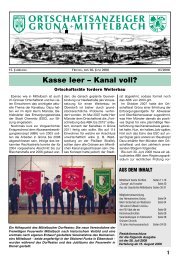 Kasse leer – Kanal voll? - Grüna Online